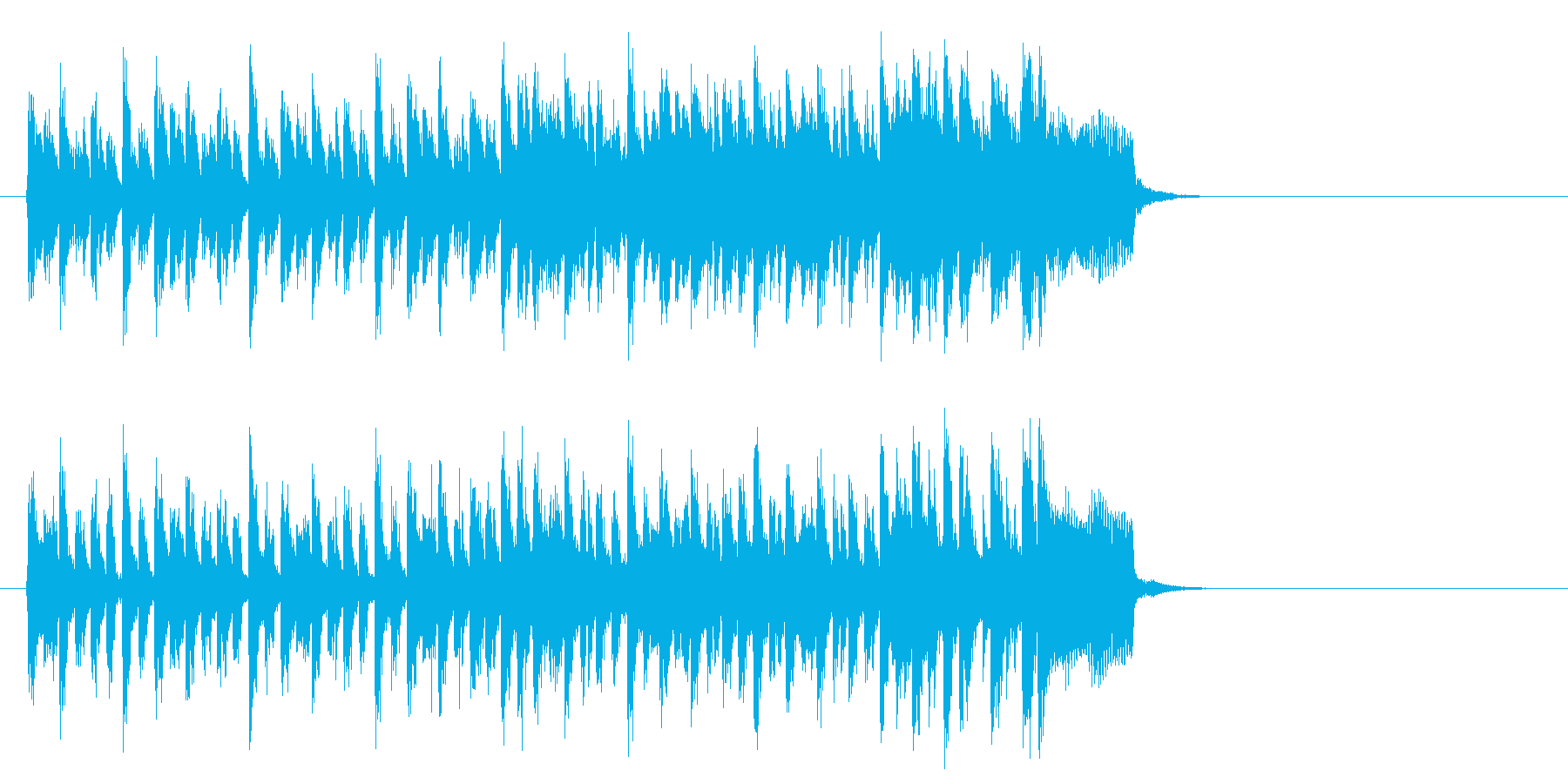 力強い歌謡曲風ポップス(イントロ)の再生済みの波形