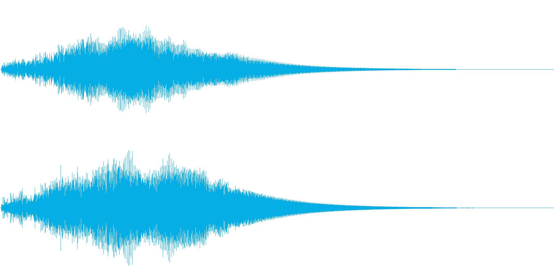 ブーン(物体が通り過ぎるような音)の再生済みの波形