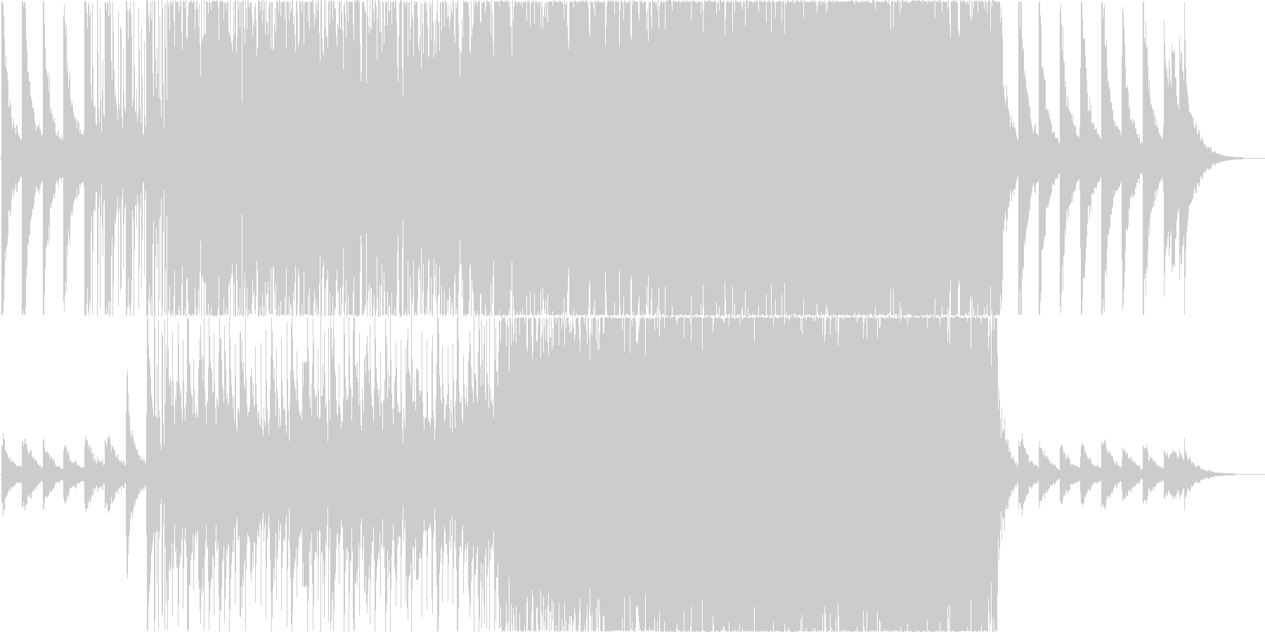 youtubeに使えそうなBGMの未再生の波形