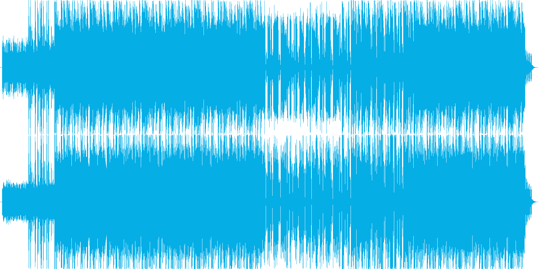 シンセサイザー音色をメインにした、ダイ…の再生済みの波形
