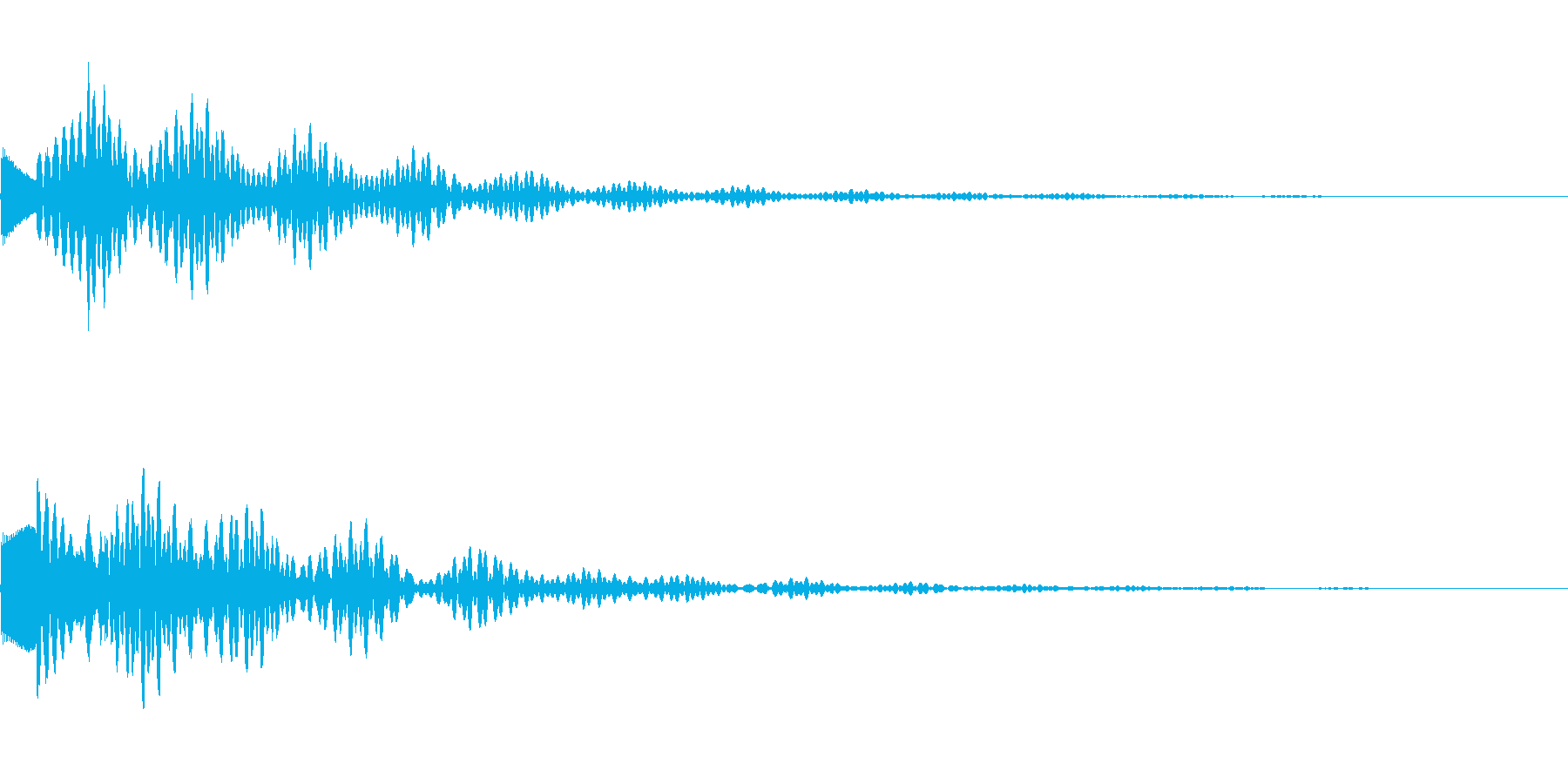 サスペンスっぽい怪しい単音のエレピ音の再生済みの波形