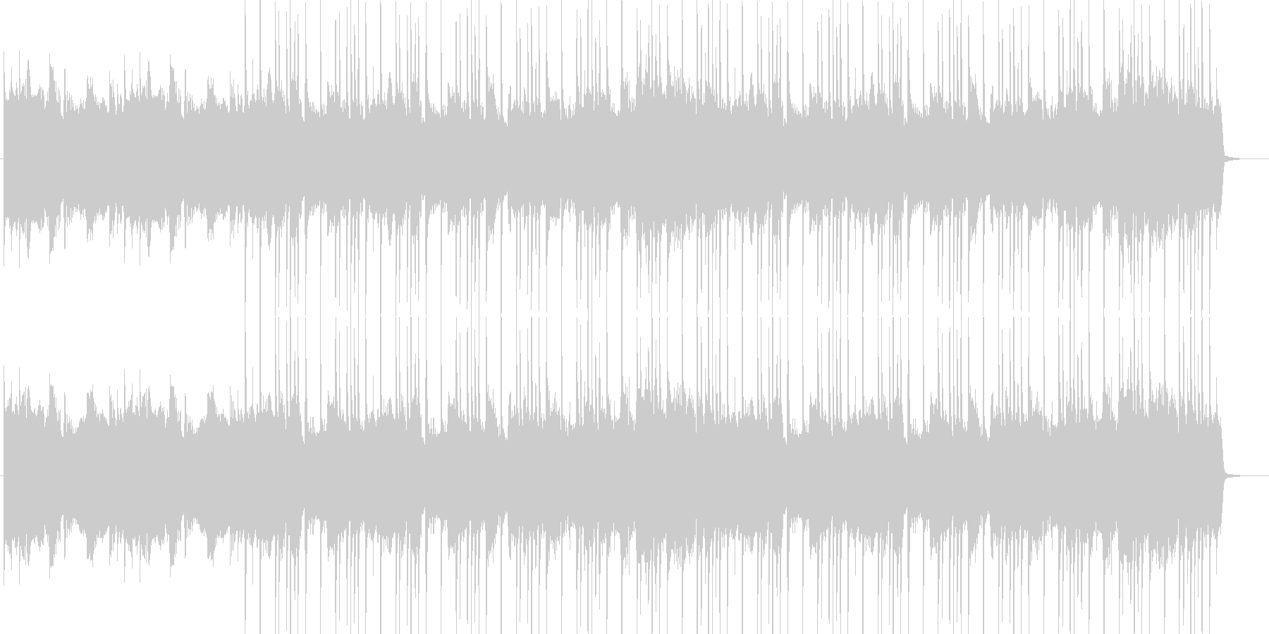哀愁漂うロックの未再生の波形
