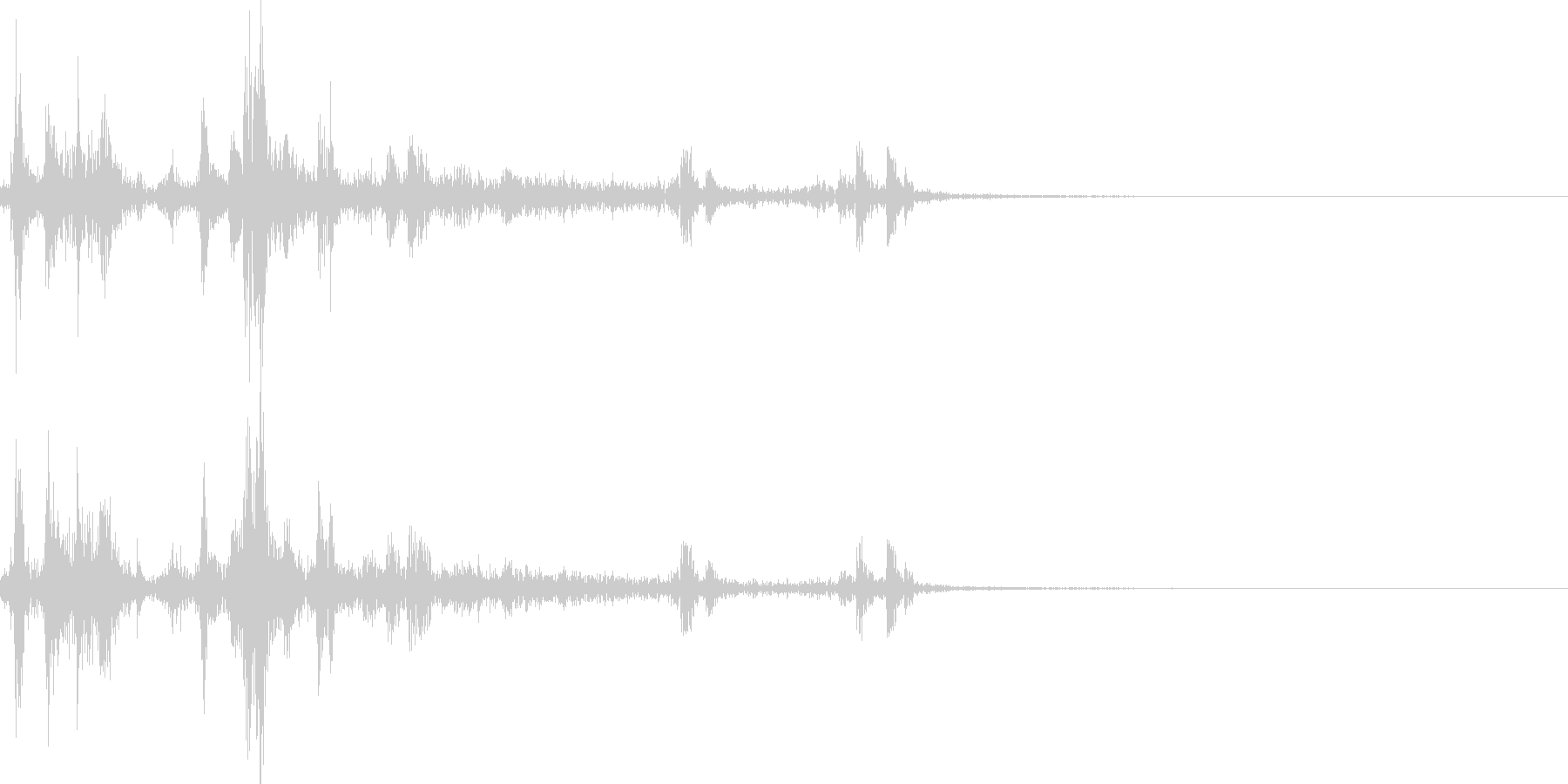 カメラのシャッター音(ウィンウィン)の未再生の波形
