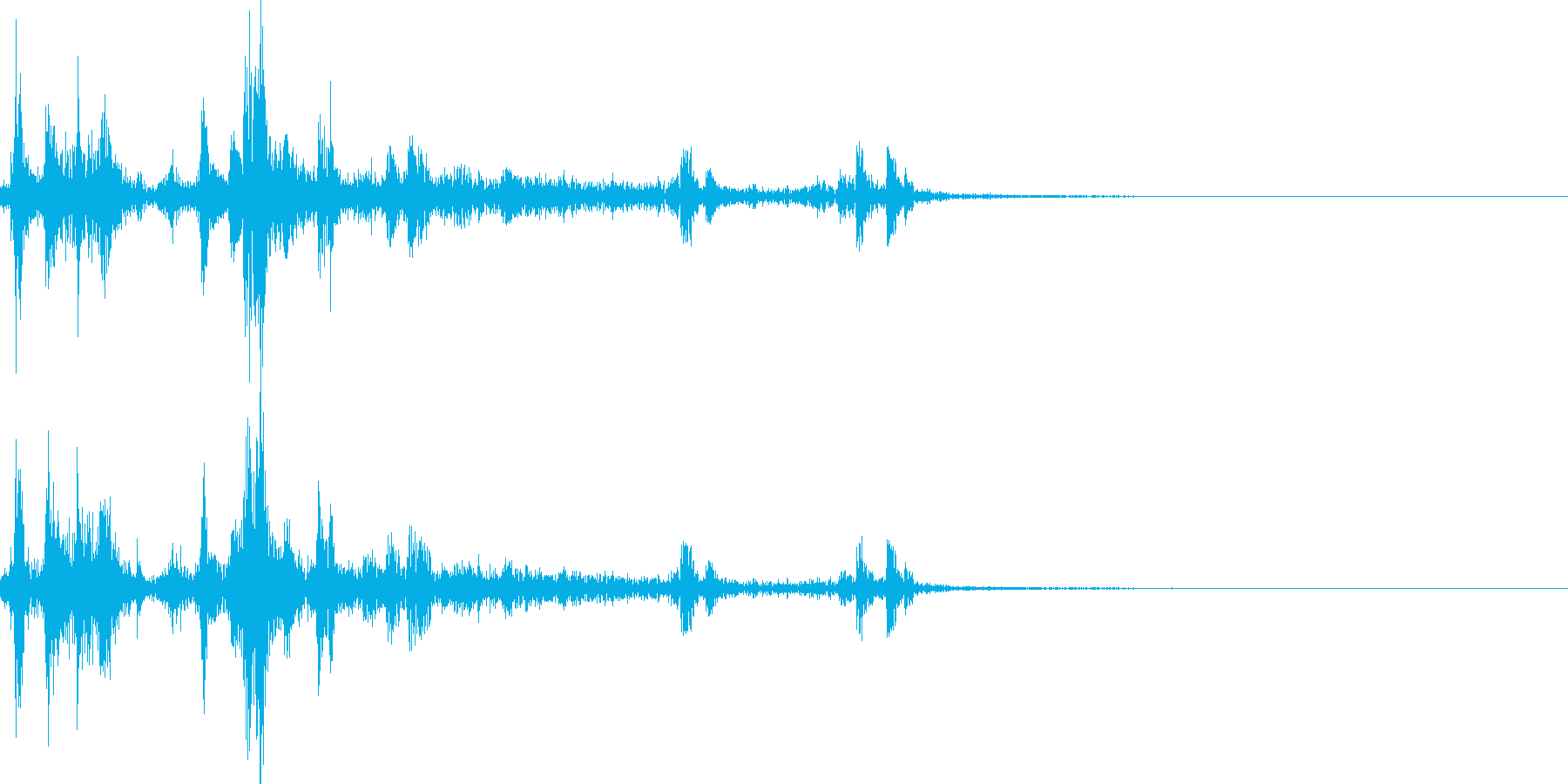 カメラのシャッター音(ウィンウィン)の再生済みの波形