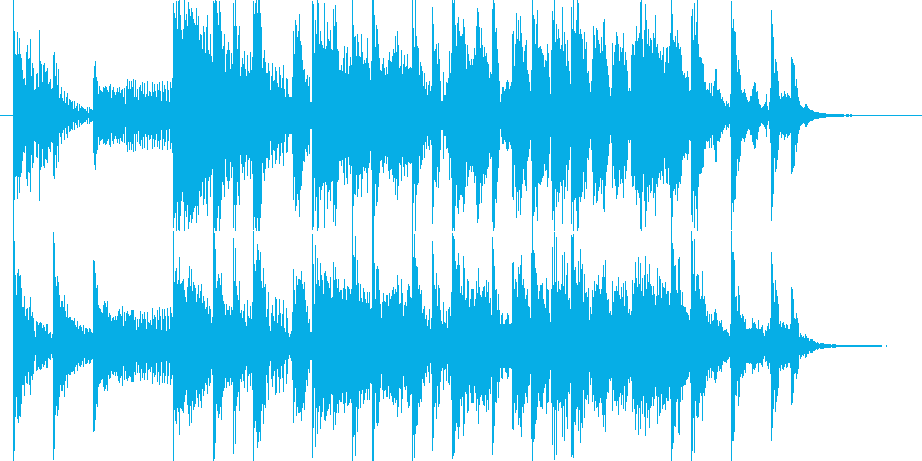 ブラス主体のファンキーなジングルの再生済みの波形