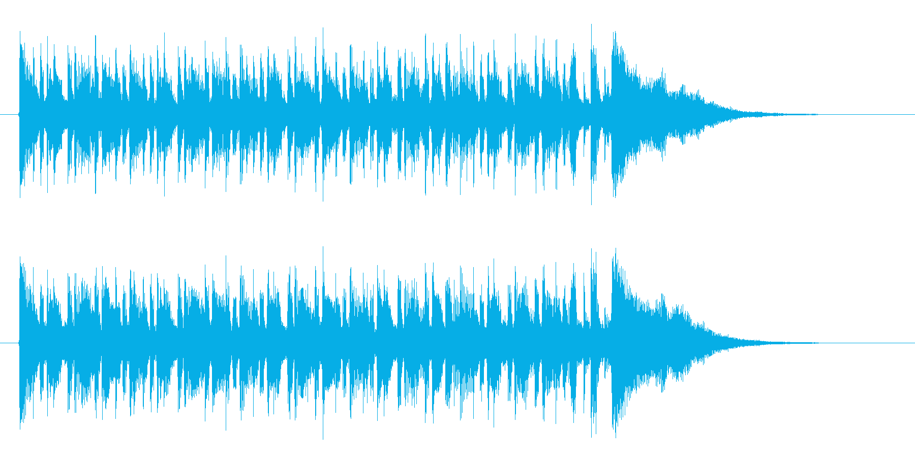 幻想的でアップテンポな音楽の再生済みの波形