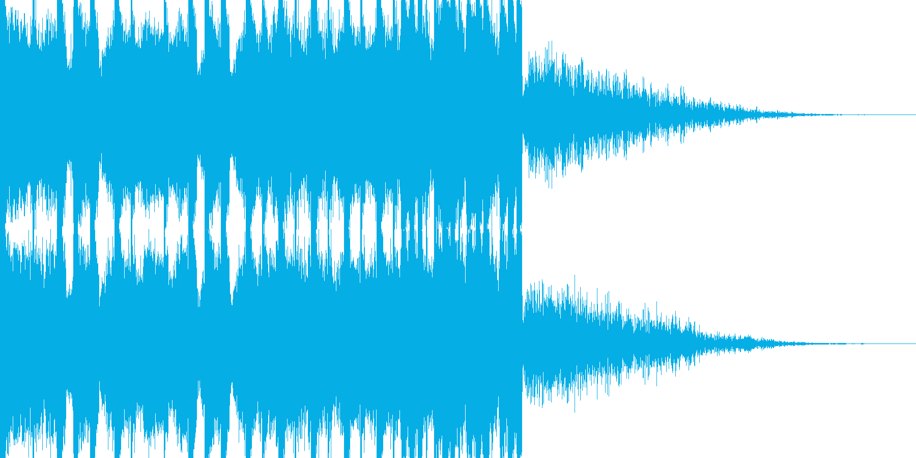 BPM128EDMビルドアップです。の再生済みの波形