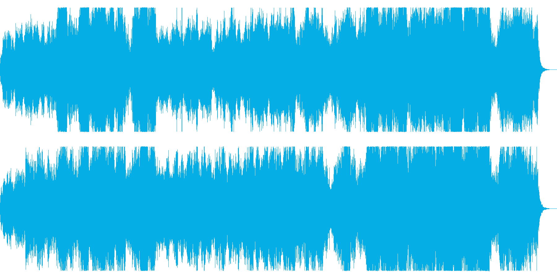 エンディング向けファンタジックなBGMの再生済みの波形