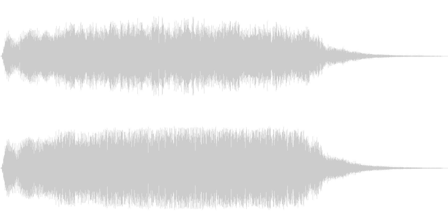 重厚感と神秘性のあるオープニング曲の未再生の波形