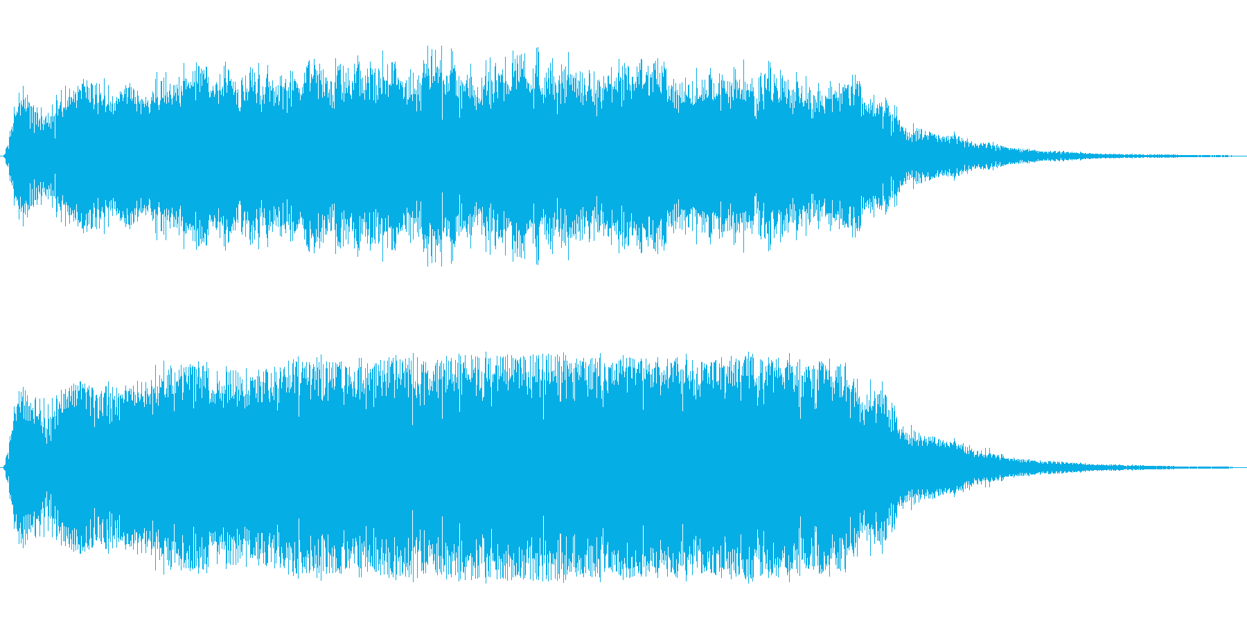 重厚感と神秘性のあるオープニング曲の再生済みの波形