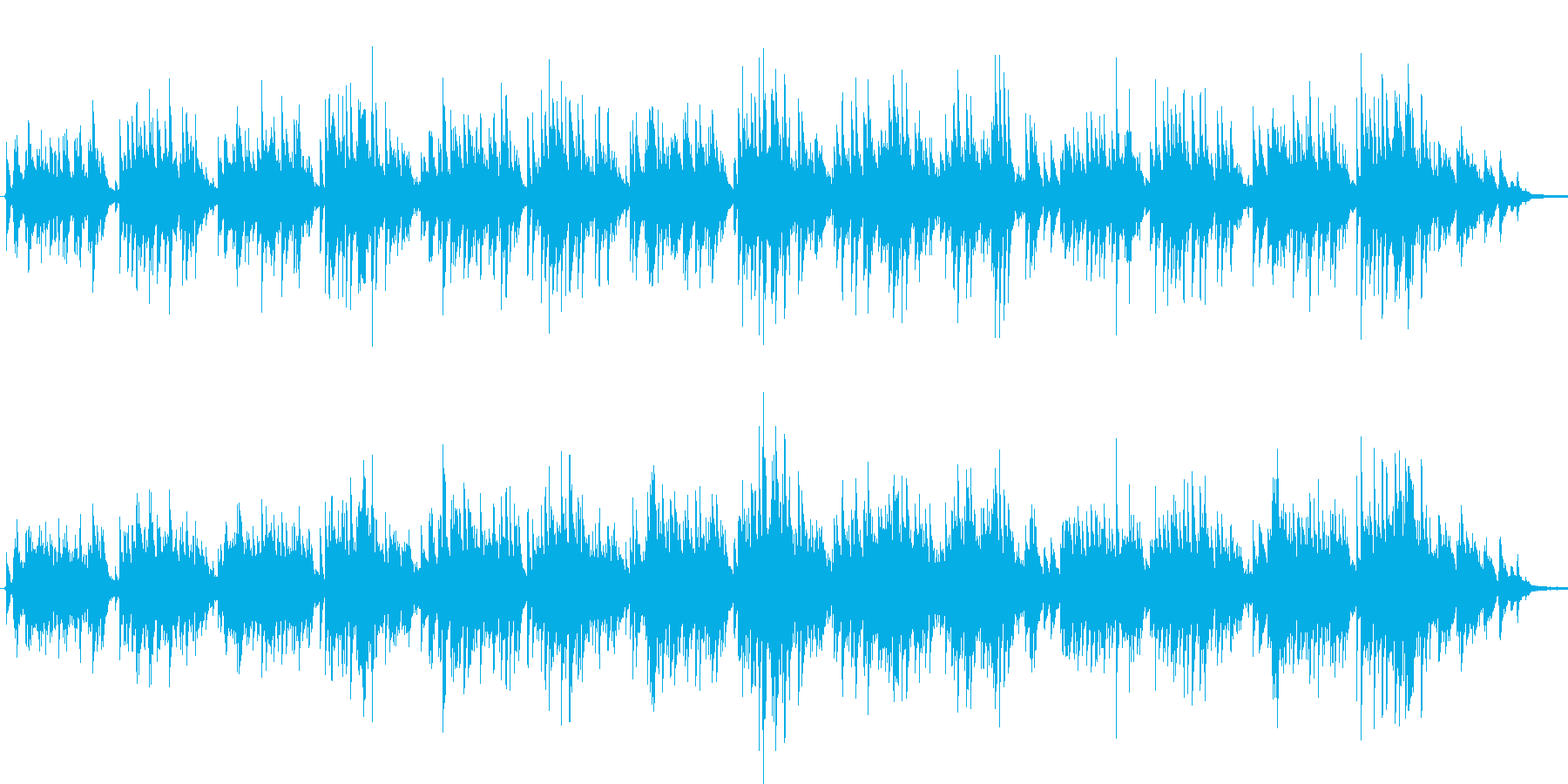 ギターデュオによるヒーリング音楽です。の再生済みの波形