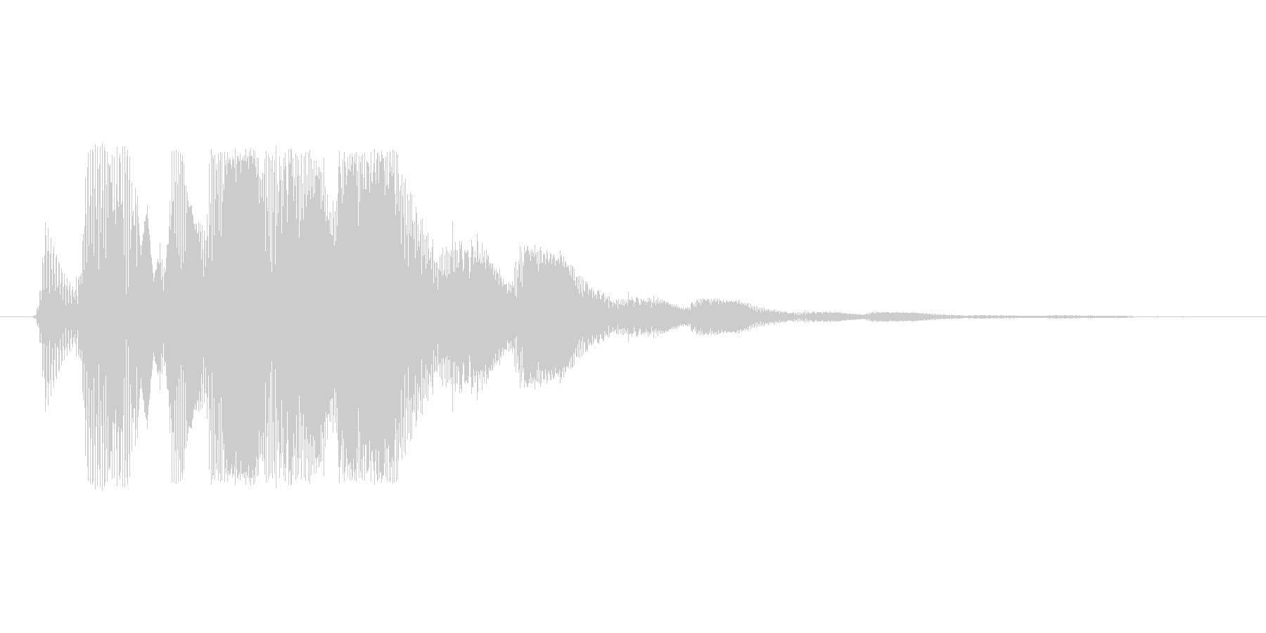 ファミコン風効果音決定音系です 06の未再生の波形
