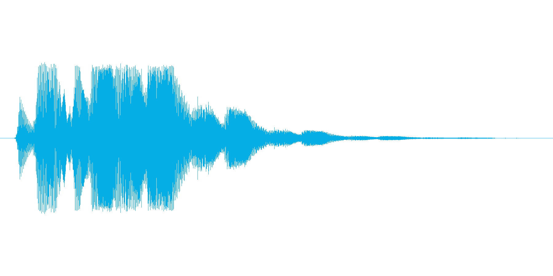 ファミコン風効果音決定音系です 06の再生済みの波形