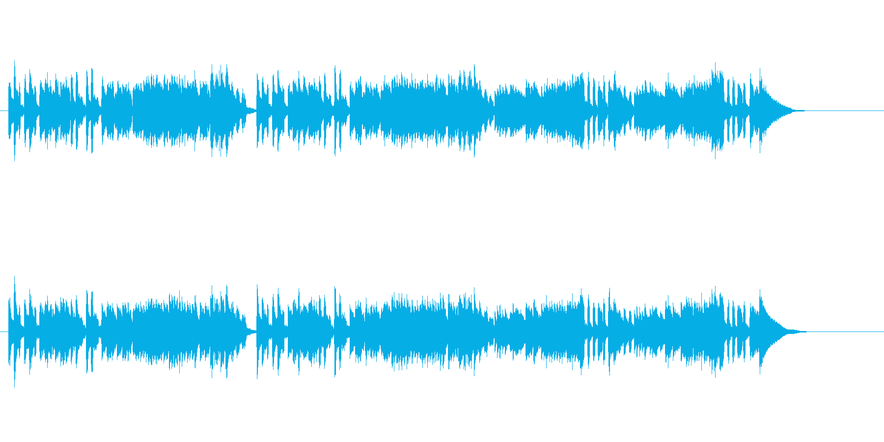 バロック音楽風ほのぼのチェンバロの再生済みの波形