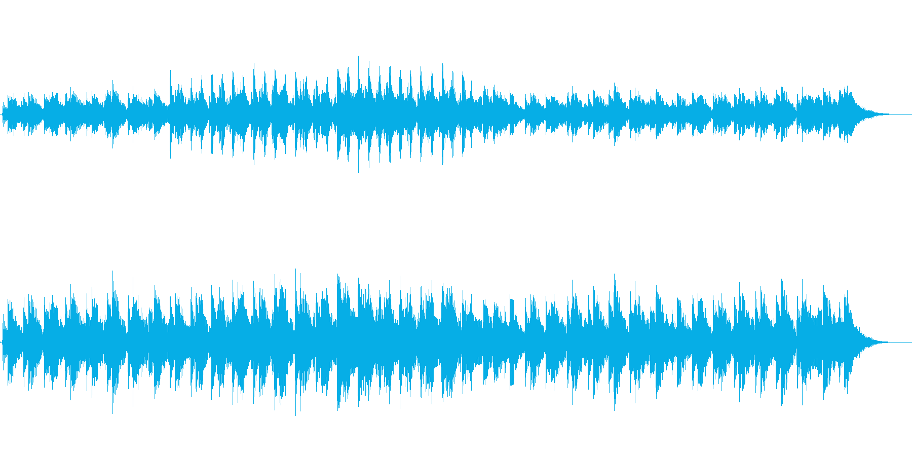 壮大な自然に合うBGMの再生済みの波形