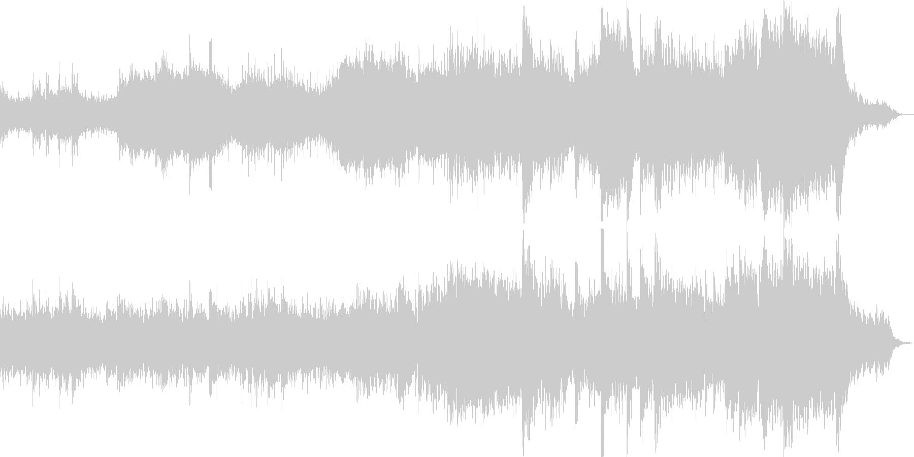 BGM 始まりの予感・薄明りの場面の未再生の波形