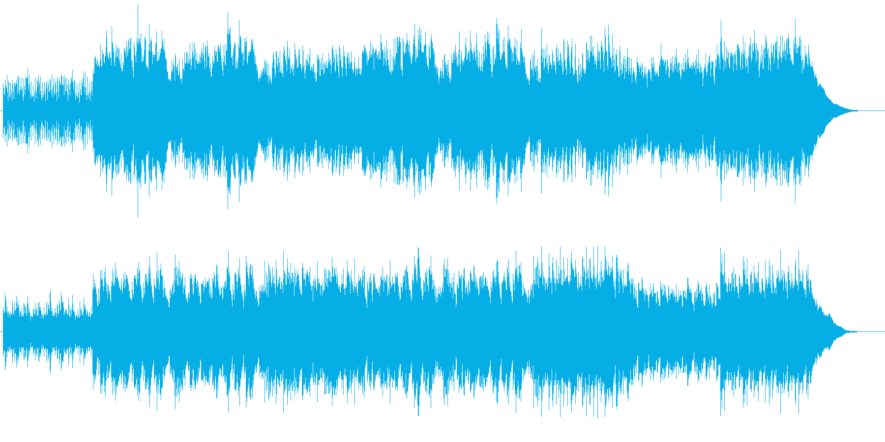 緊張感のあるピアノ曲です。の再生済みの波形