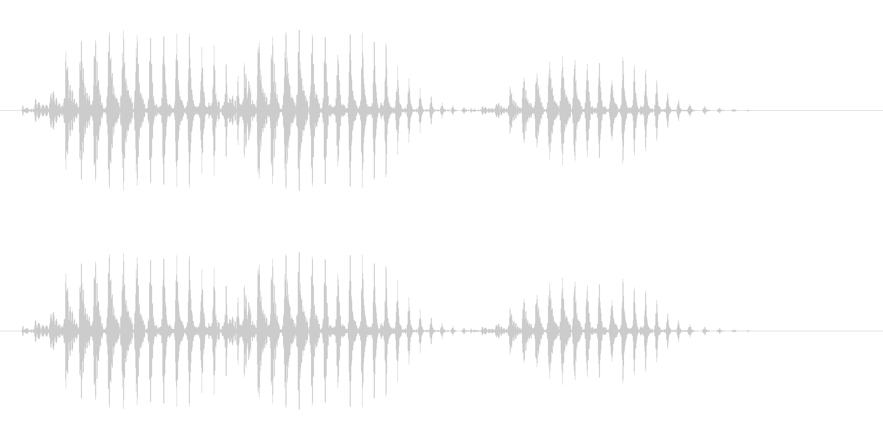 ブワワ(シンプルな単音の効果音)の未再生の波形
