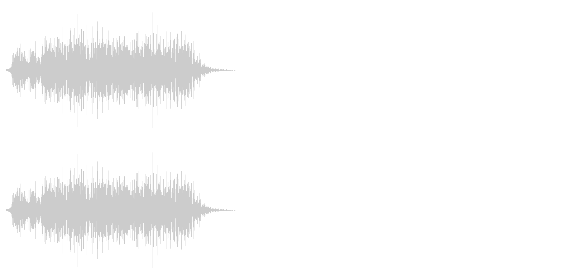 ブーン(ギターのスライド音)の未再生の波形