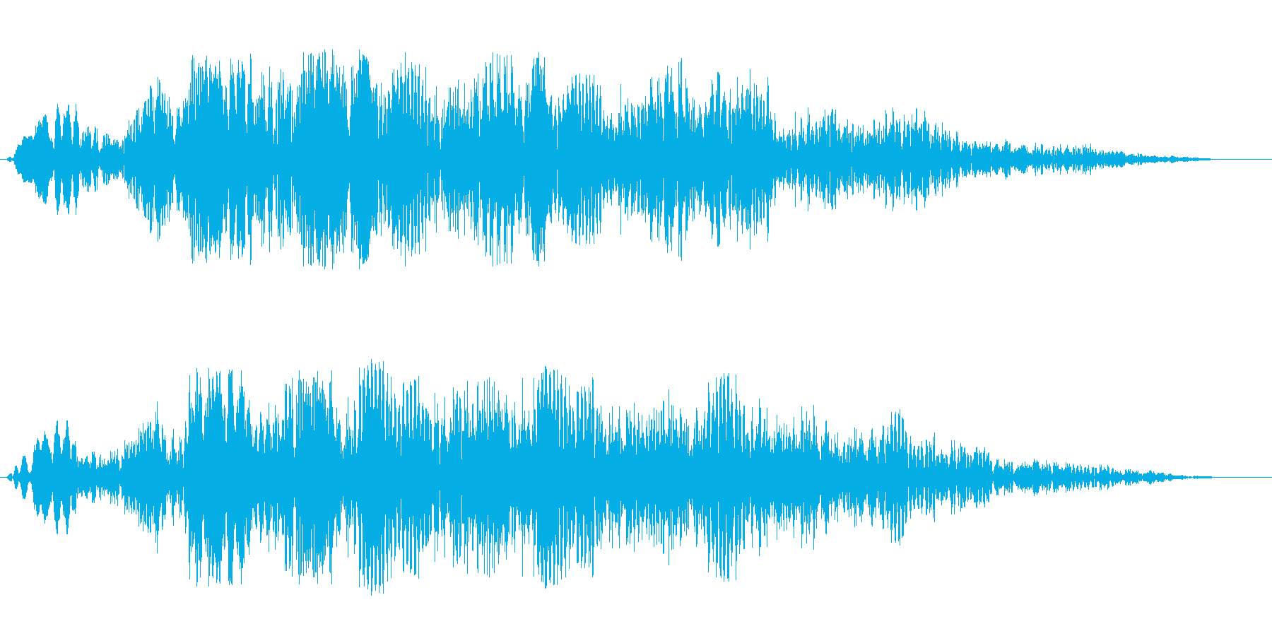 ポワワン (透明感のある神秘的な音)の再生済みの波形
