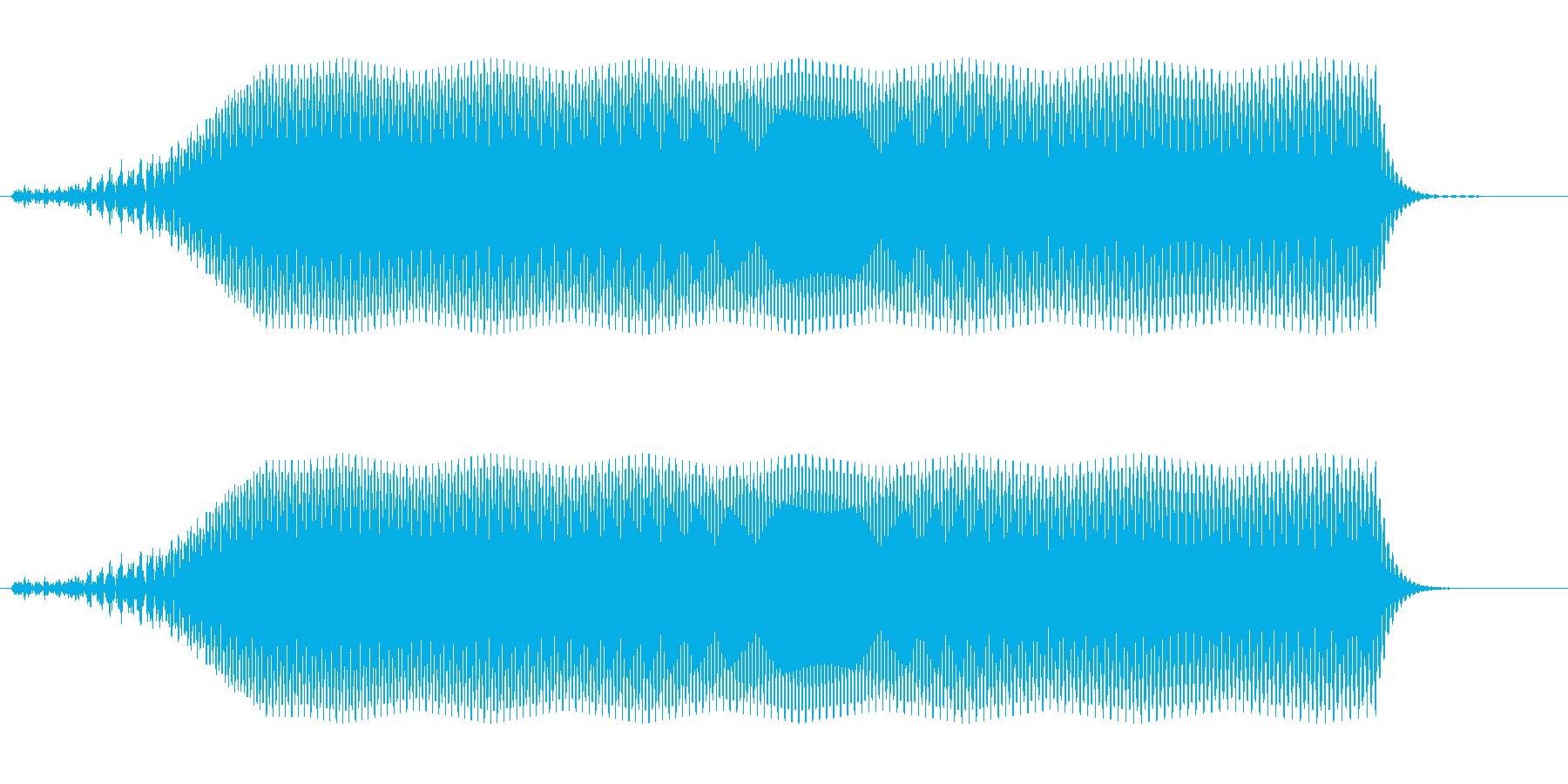 ブーゥ(やる気のない不満を表現)の再生済みの波形