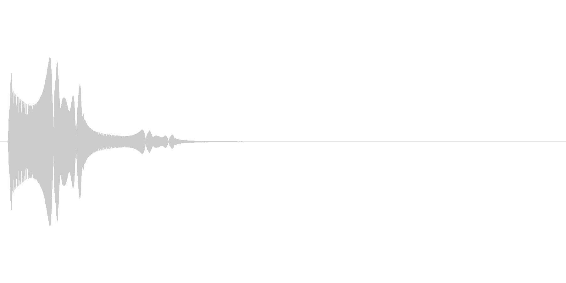 柔らかいものにタッチしたときの効果音1の未再生の波形