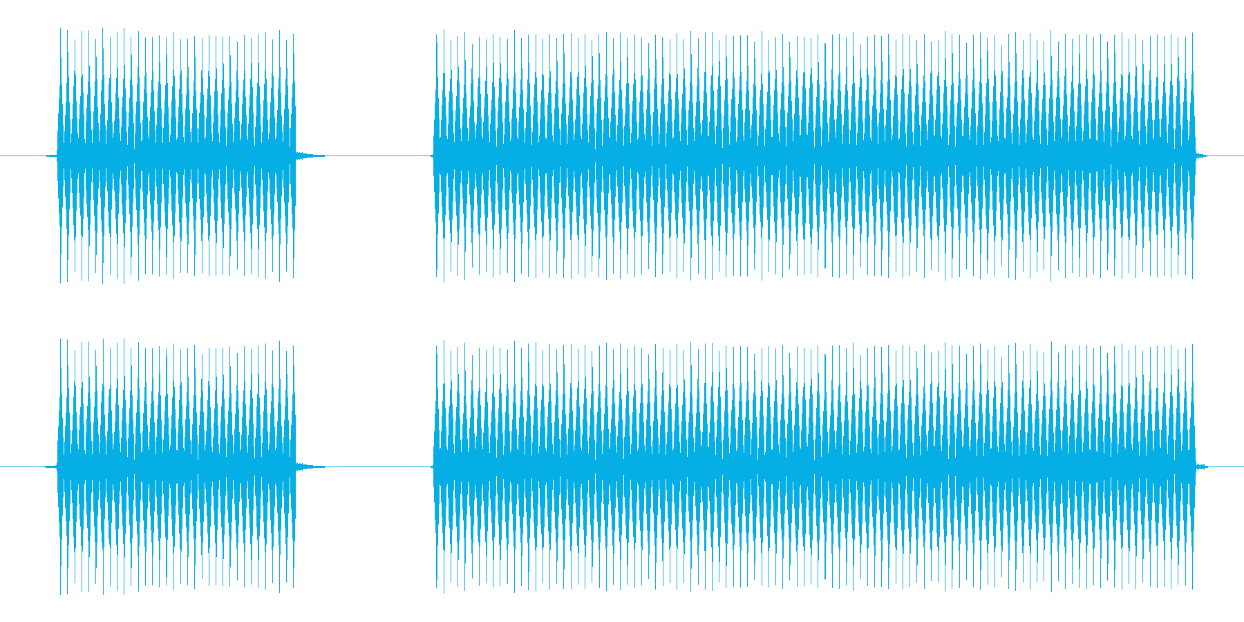 失敗したときや外れた時の音。の再生済みの波形