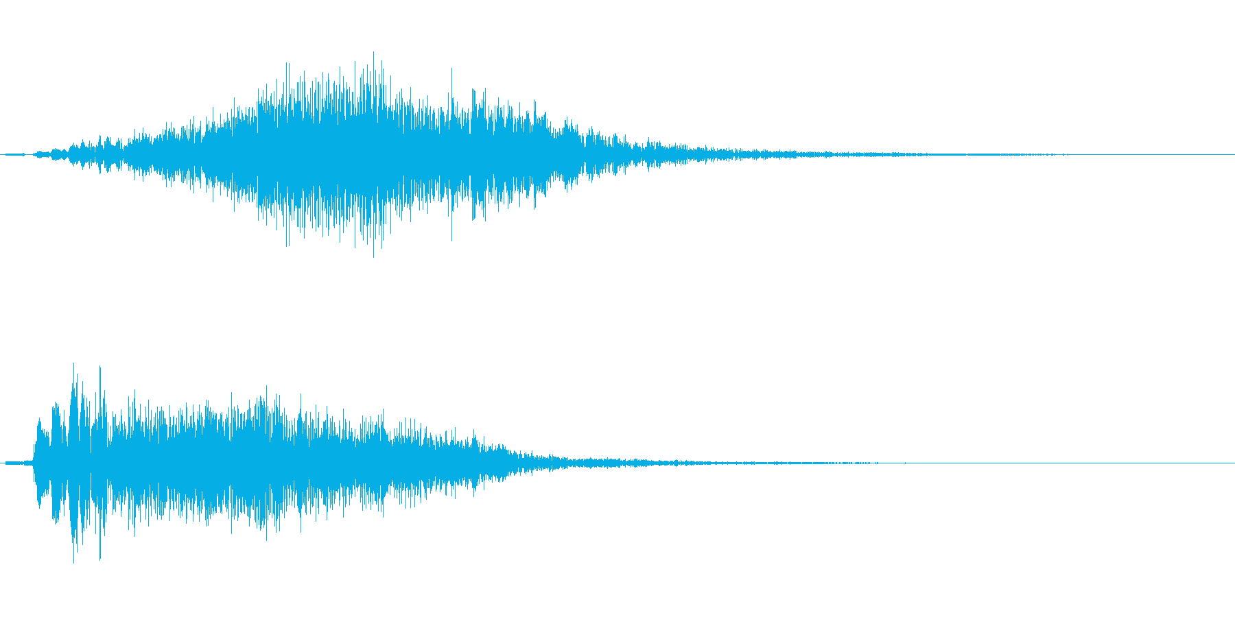 空間的な効果音です。の再生済みの波形