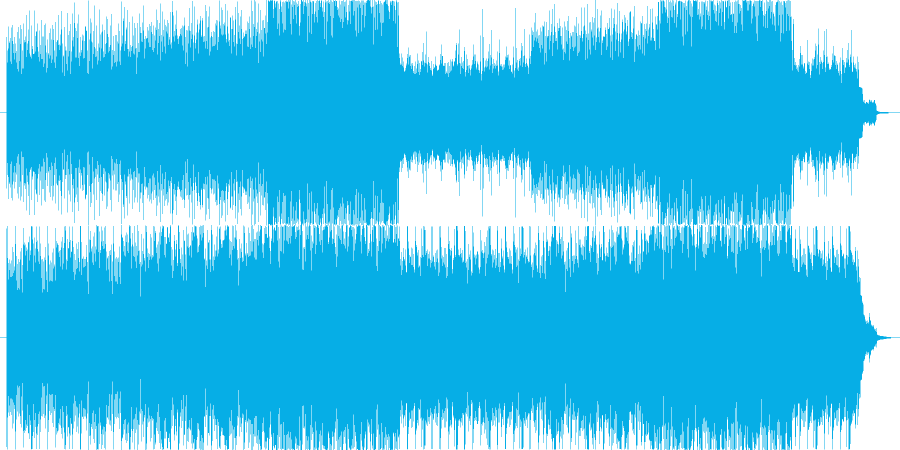 ゆったりとした曲ですの再生済みの波形