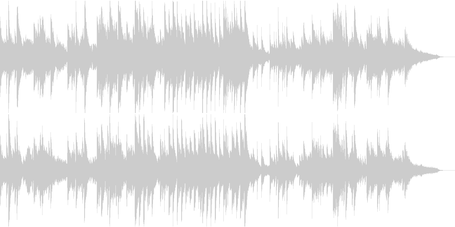 少し和風の強い風を感じる音の未再生の波形