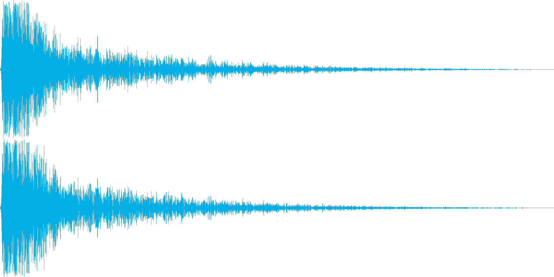 ガン。ショック・衝撃を受けた音(低)の再生済みの波形