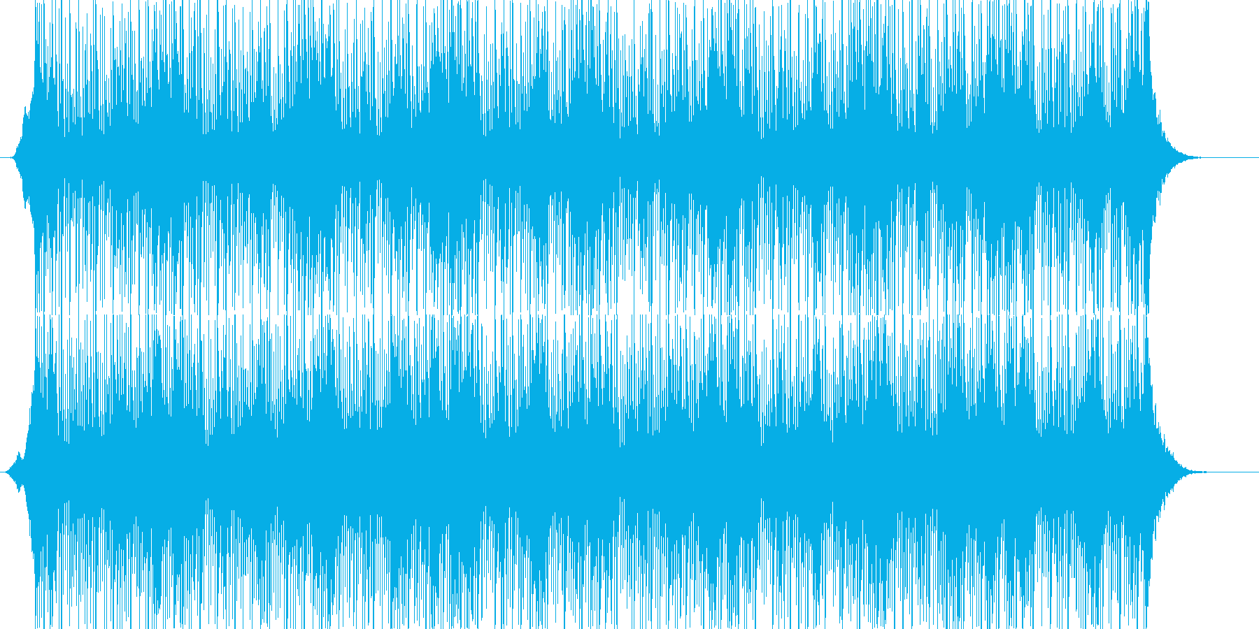 シリアスでダークなアンビエント系の曲の再生済みの波形