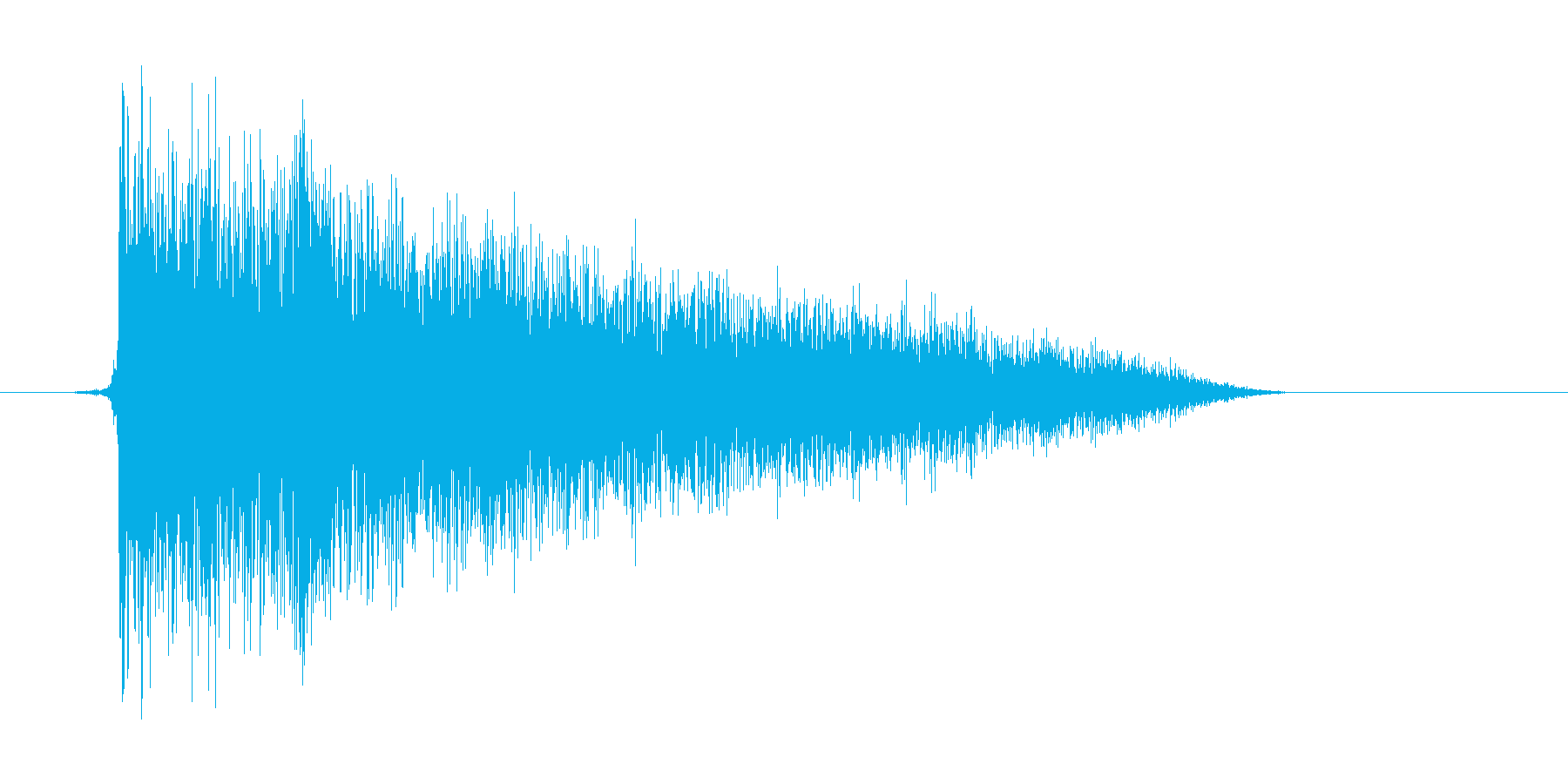 ゲーム(ファミコン風)爆発音_005の再生済みの波形