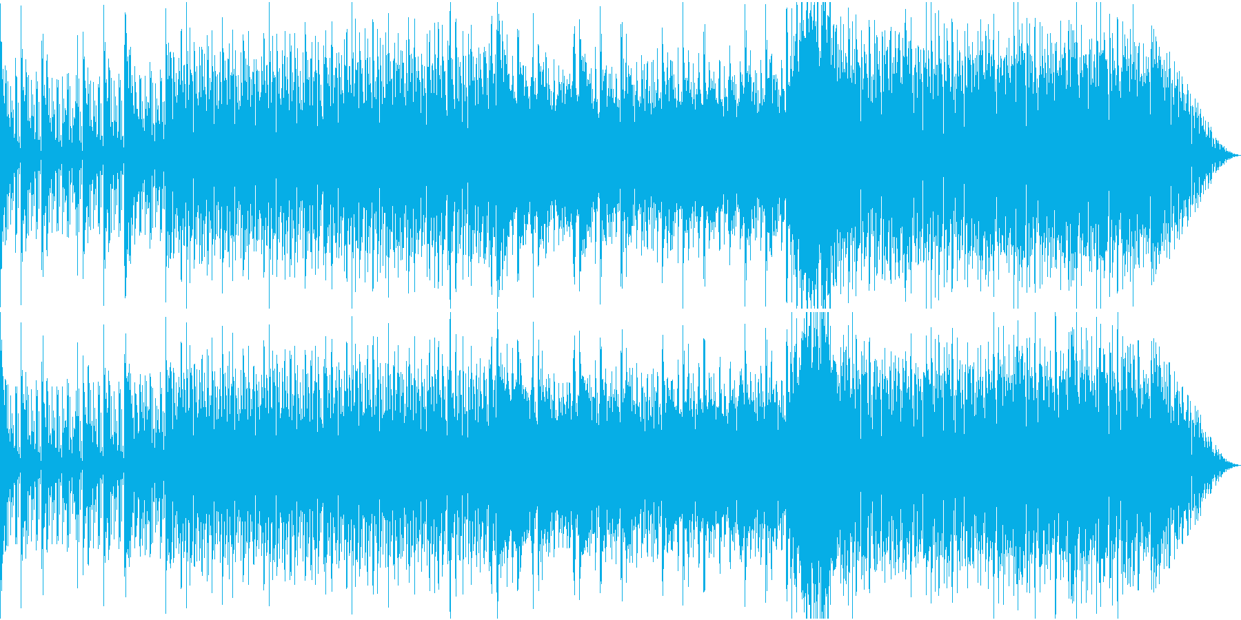軽快なリズムに秋の始まりをかんじさせる曲の再生済みの波形