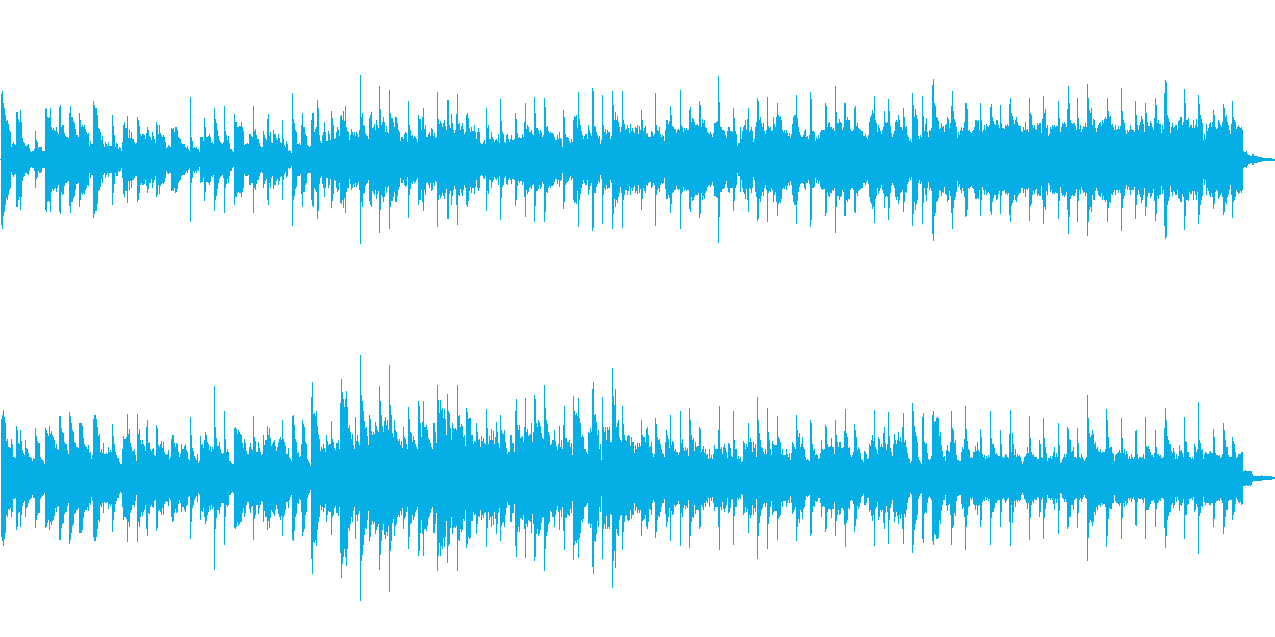 不思議な曲の再生済みの波形