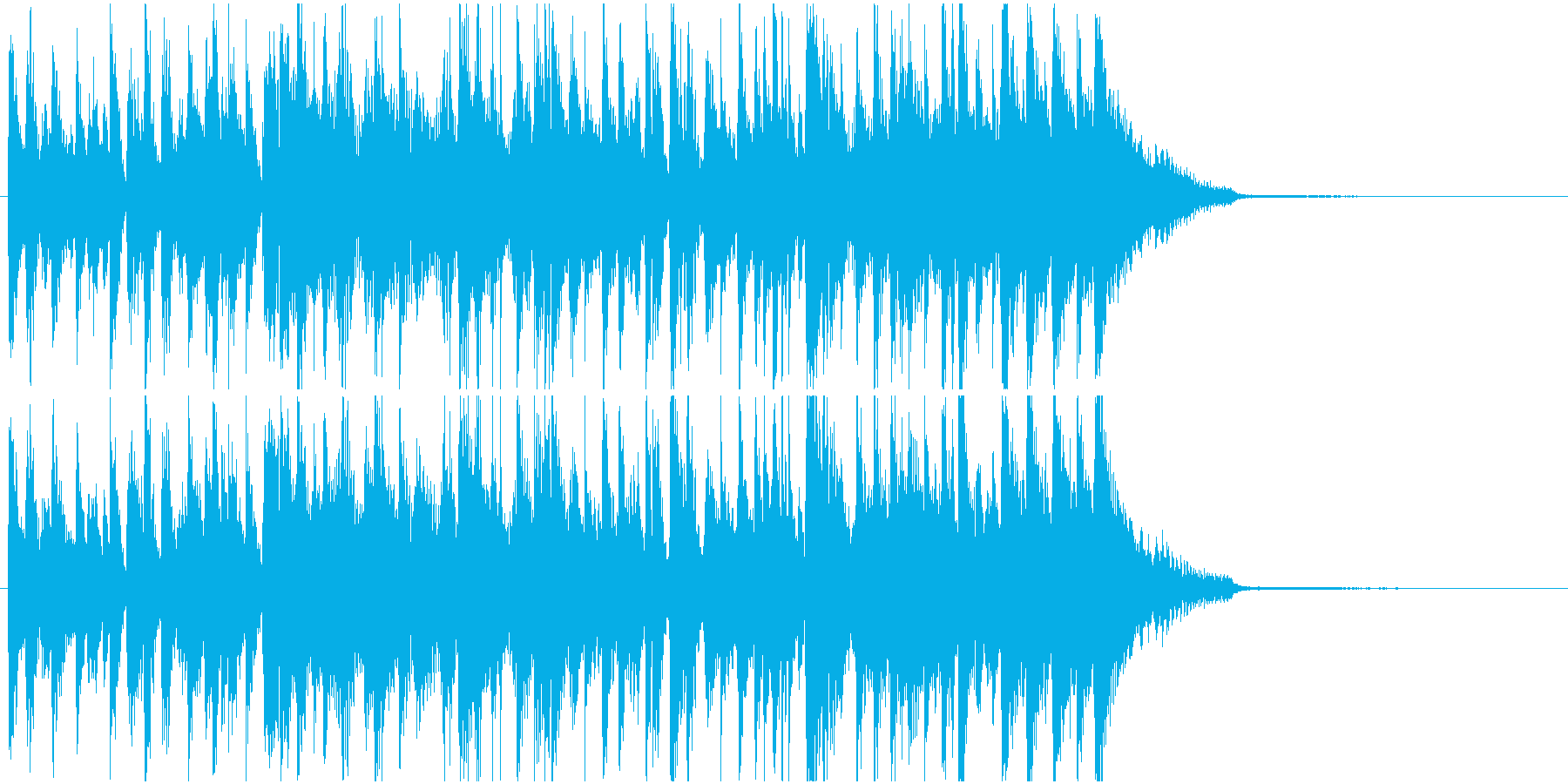 ジングル かっこいいジャズロックの再生済みの波形