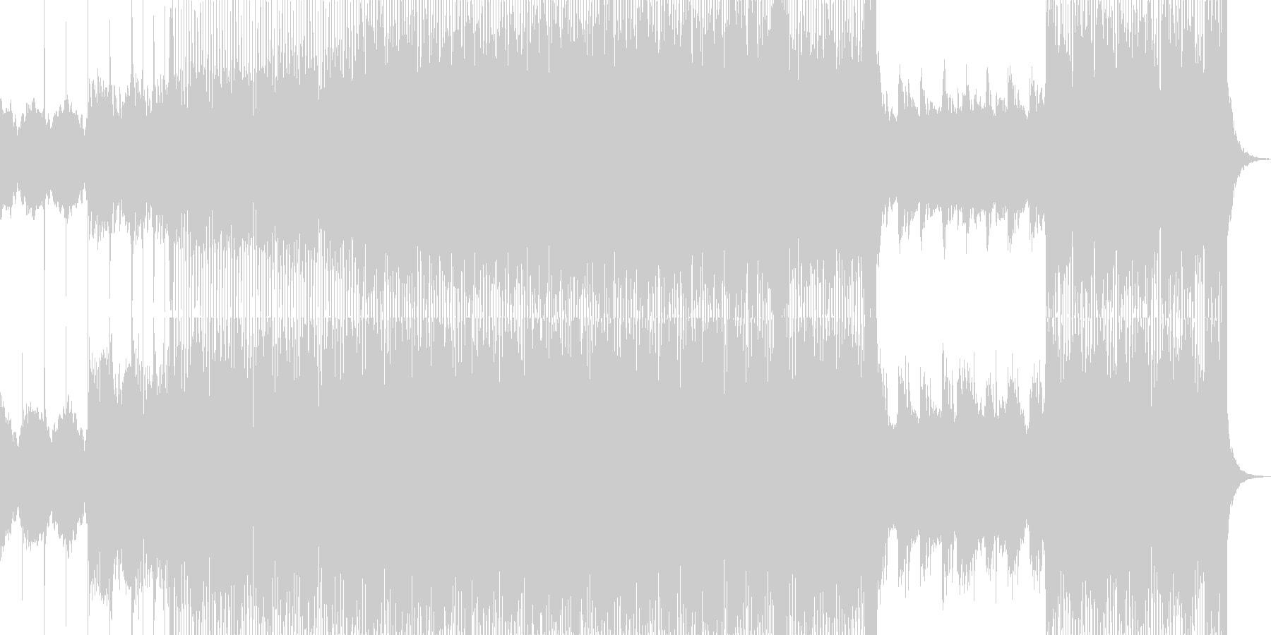 緊急、緊迫したシーン向けの曲です。の未再生の波形