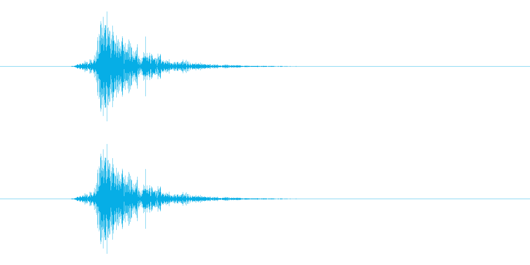テック系ボタン音5(チッ)の再生済みの波形