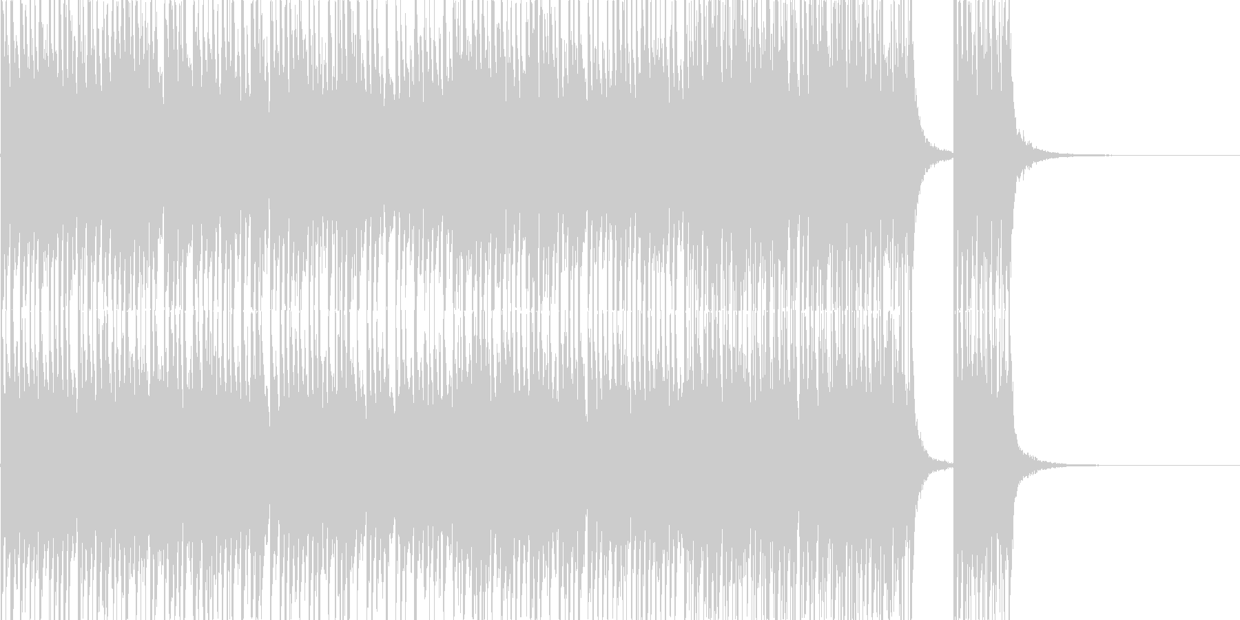 何もかもがめちゃくちゃそんな曲ですの未再生の波形