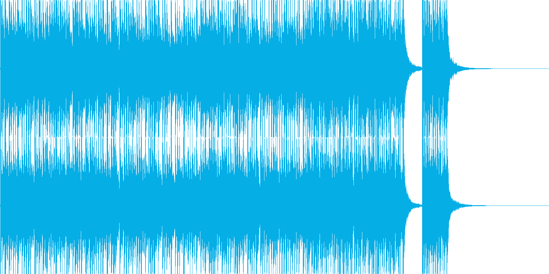 何もかもがめちゃくちゃそんな曲ですの再生済みの波形