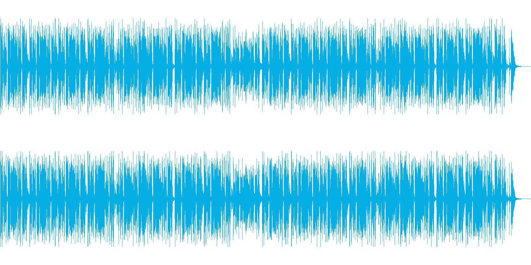 とぼけた渋さの口笛曲の再生済みの波形