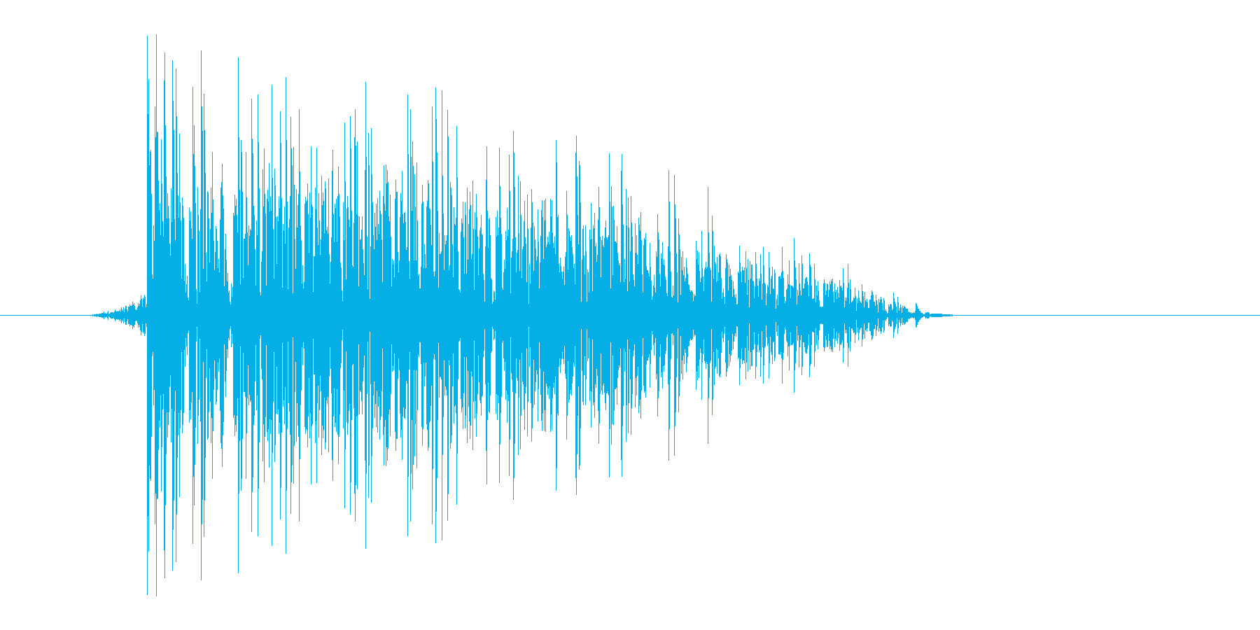 ゲーム(ファミコン風)爆発音_015の再生済みの波形