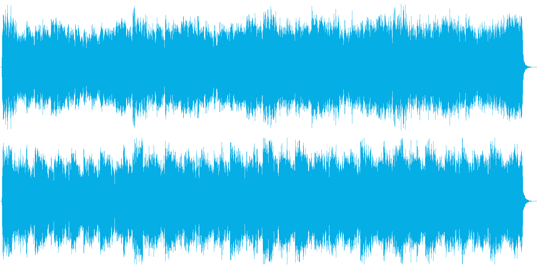 シンセと弦のクールでダークなCM音楽の再生済みの波形