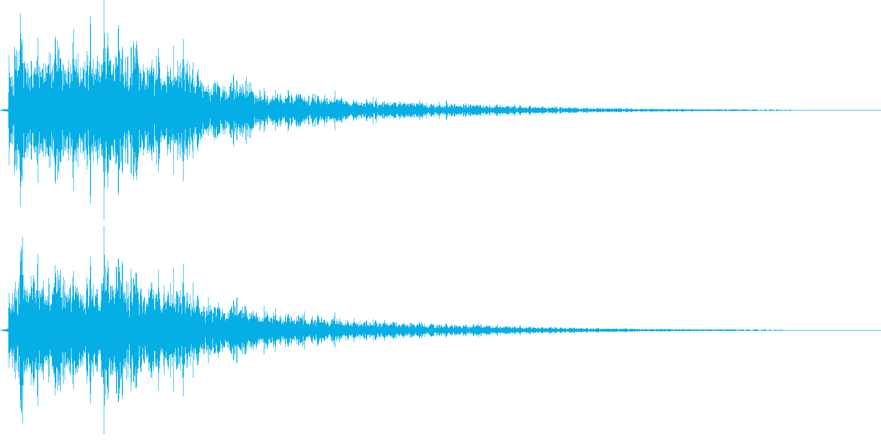 ゲーム、映像などに使える音ですの再生済みの波形