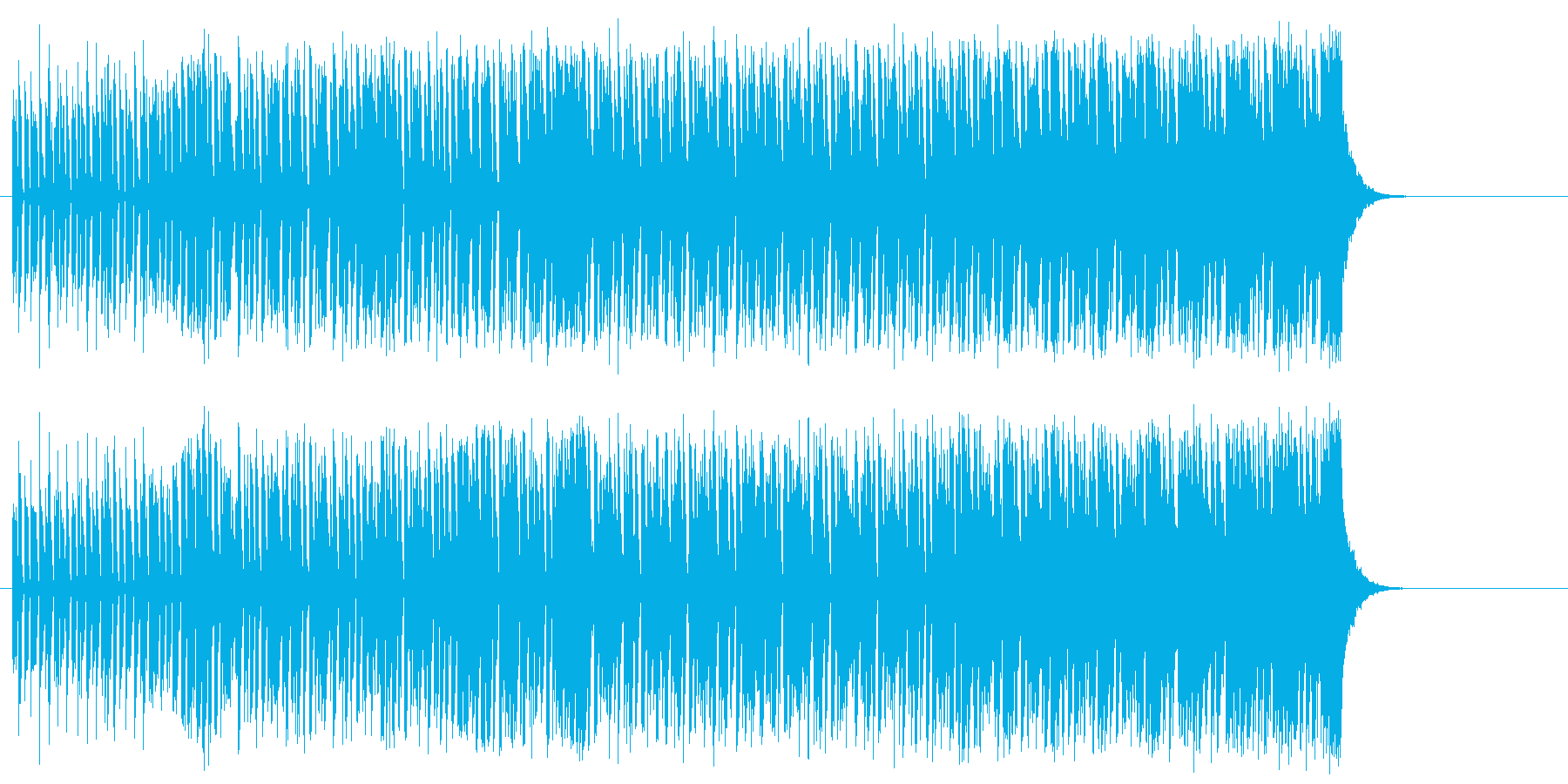 不安を抱き冷静さを失いそうになるテクノの再生済みの波形
