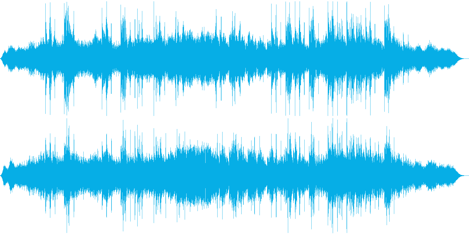 洞窟で流れるような水々しい簡素な音楽の再生済みの波形