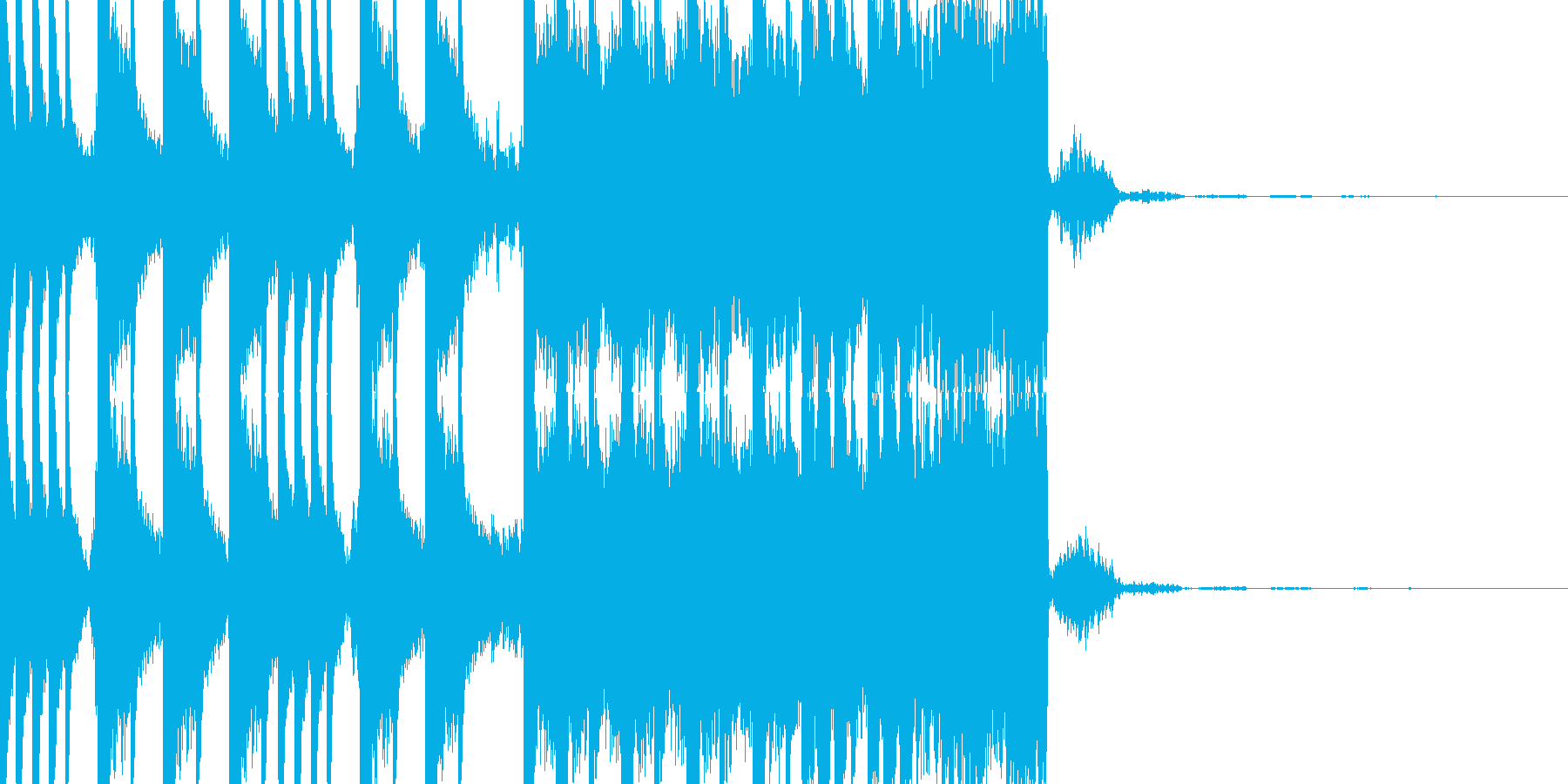 BPM128EDMビルドアップです。の再生済みの波形