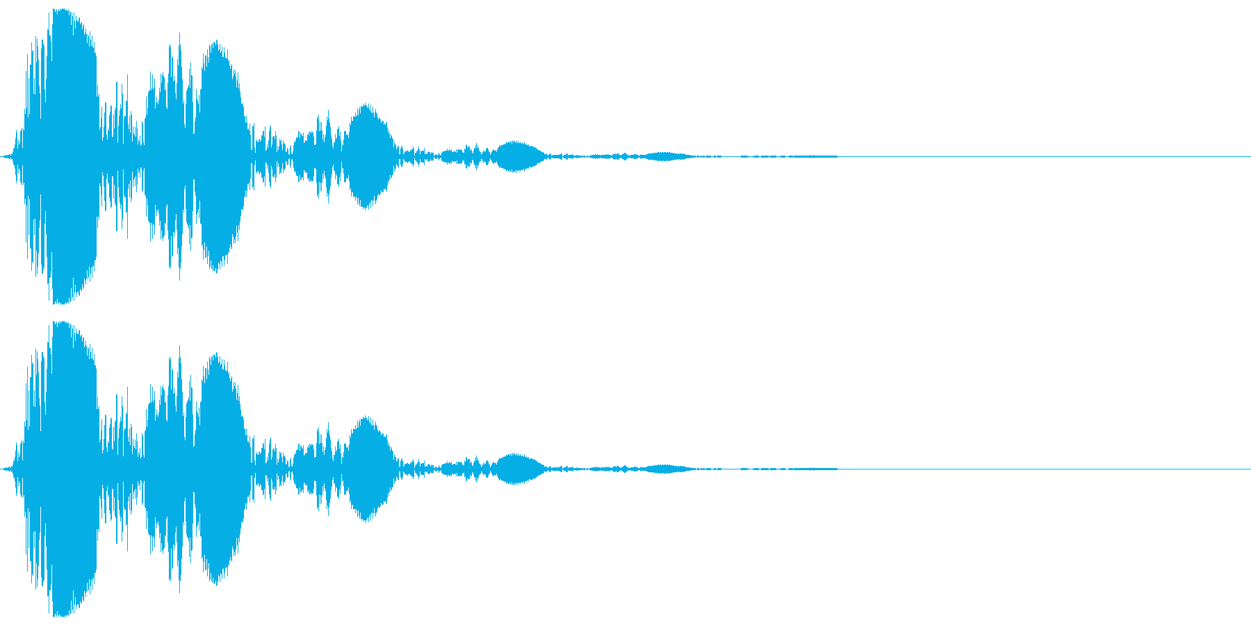 フルートの音で「キャンセル」の再生済みの波形