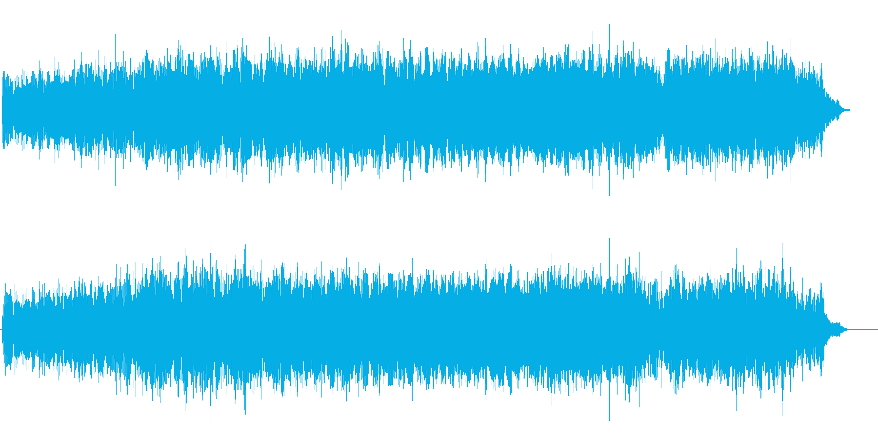 淡白な環境音楽風の再生済みの波形