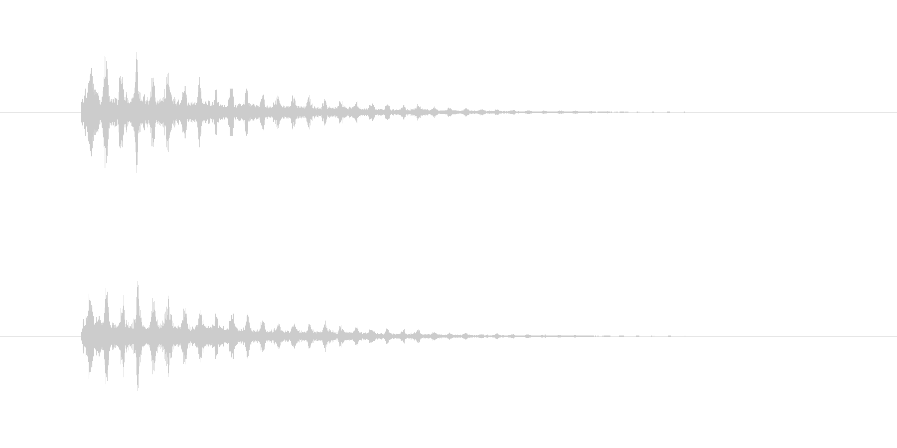 タイトル画面などの決定音,SEの未再生の波形
